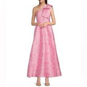 Abbey Glass Pink Bow Dress